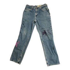 Carhartt Men's Relaxed Fit Denim Straight Jeans Medium Wash Size 32x34